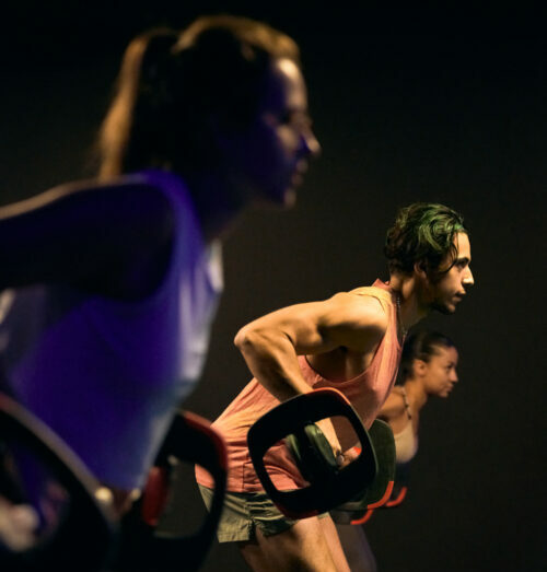 Cours collectif de Body Pump dans une salle de sport L'Appart Fitness